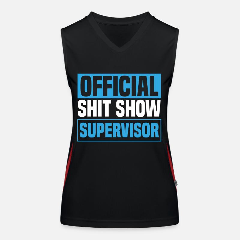 Offizieller Shit Show Supervisor Funktionelles Kontrast-Tank Top für Frauen
