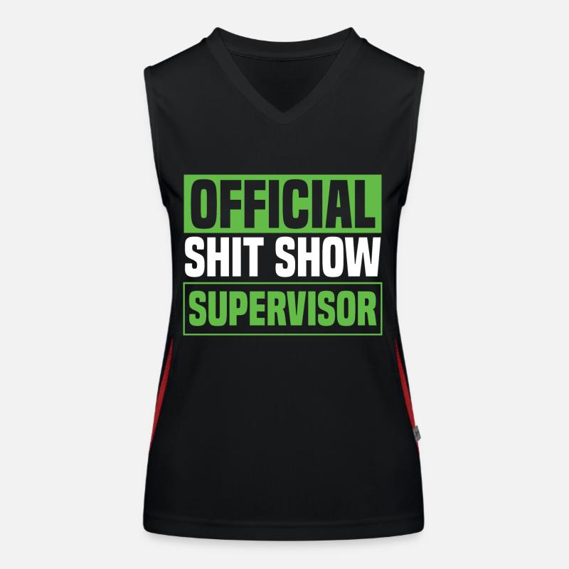 Offizieller Shitshow-Supervisor Funktionelles Kontrast-Tank Top für Frauen