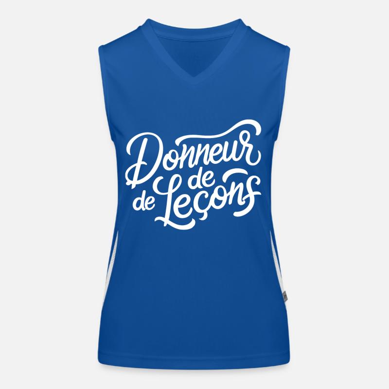 Donneur de leçons Débardeur respirant contrasté Femme