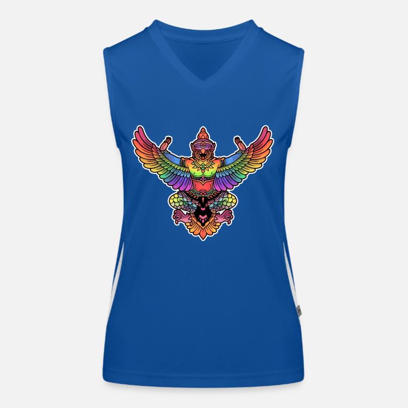 Garuda rainbow Indonésie Débardeur respirant contrasté Femme