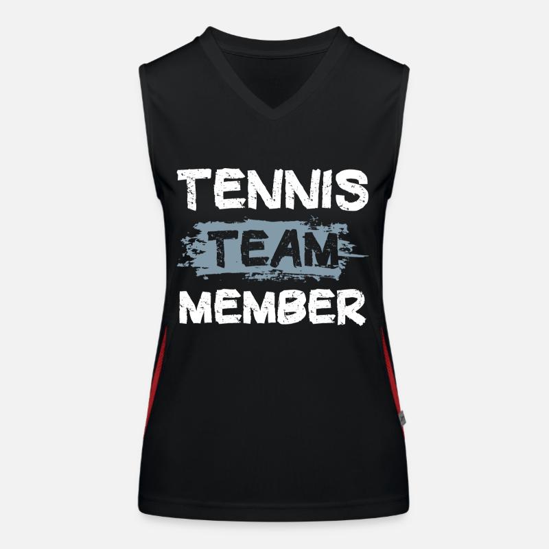 Tennis Team Funktionelles Kontrast-Tank Top für Frauen