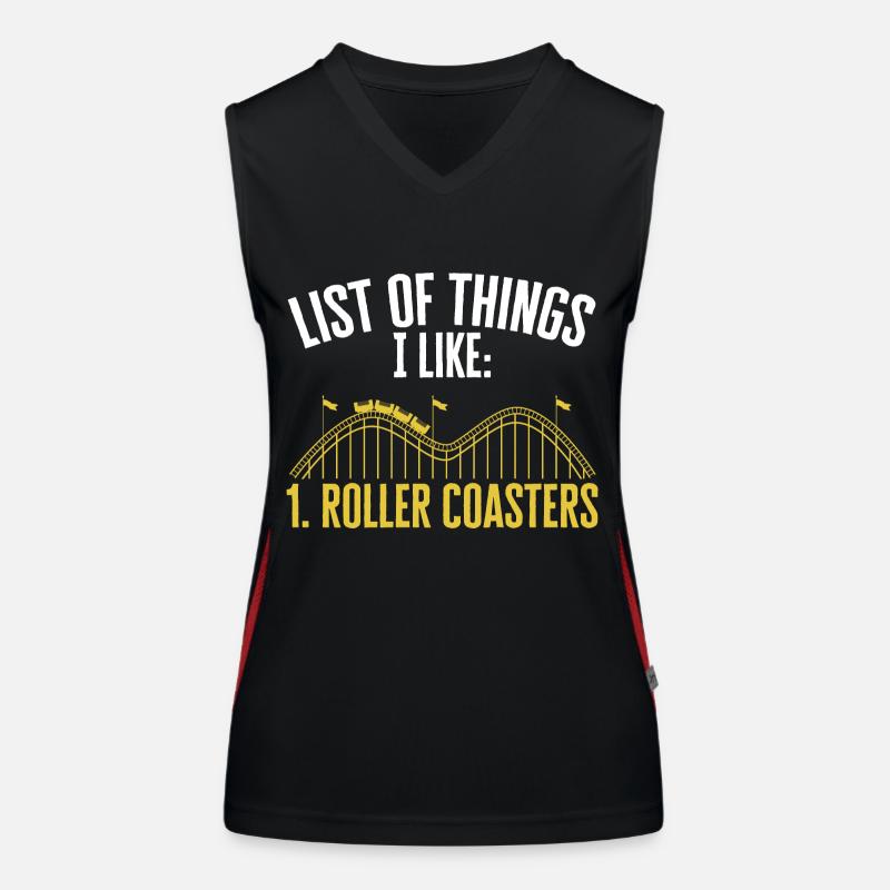 Parc d’attractions Roller Coaster Débardeur respirant contrasté Femme