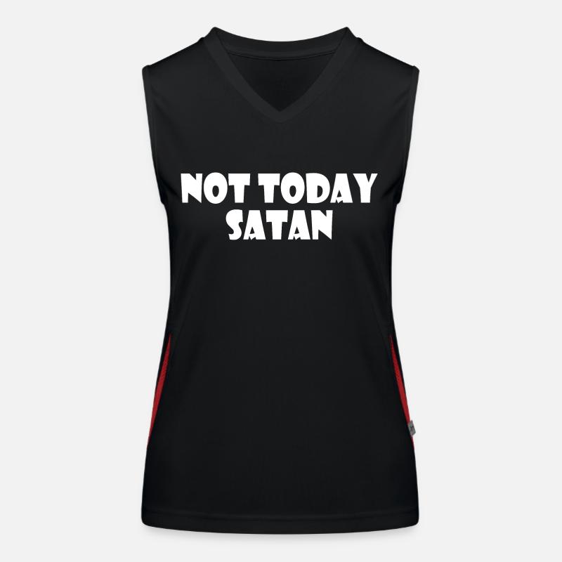 Not today satan Débardeur respirant contrasté Femme