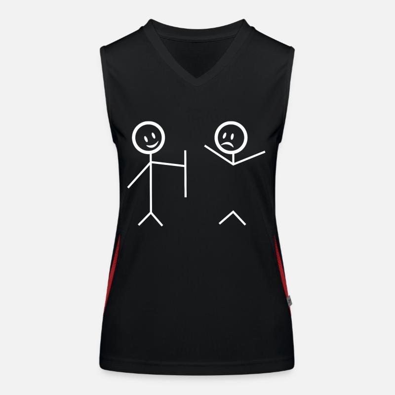 Ich decke Sie Funktionelles Kontrast-Tank Top für Frauen