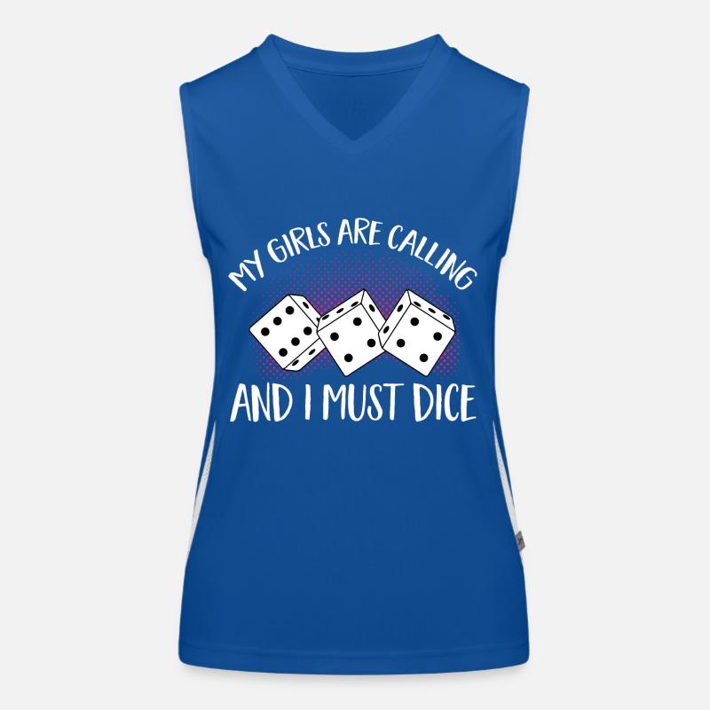 Bunco Dice Game Women's Functional Contrast Tank Top