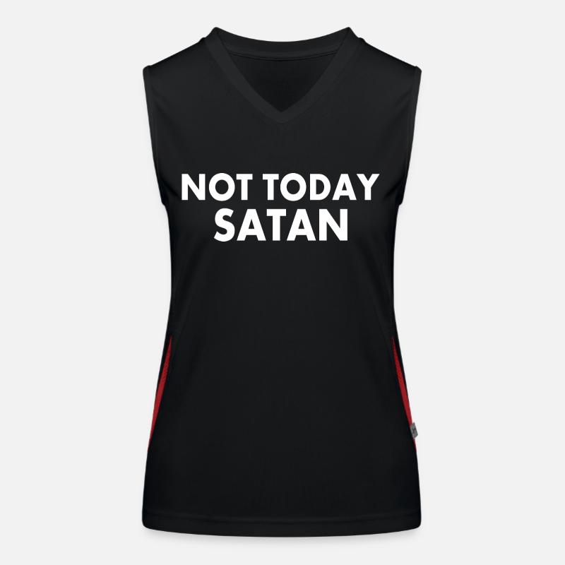 Not today satan Débardeur respirant contrasté Femme