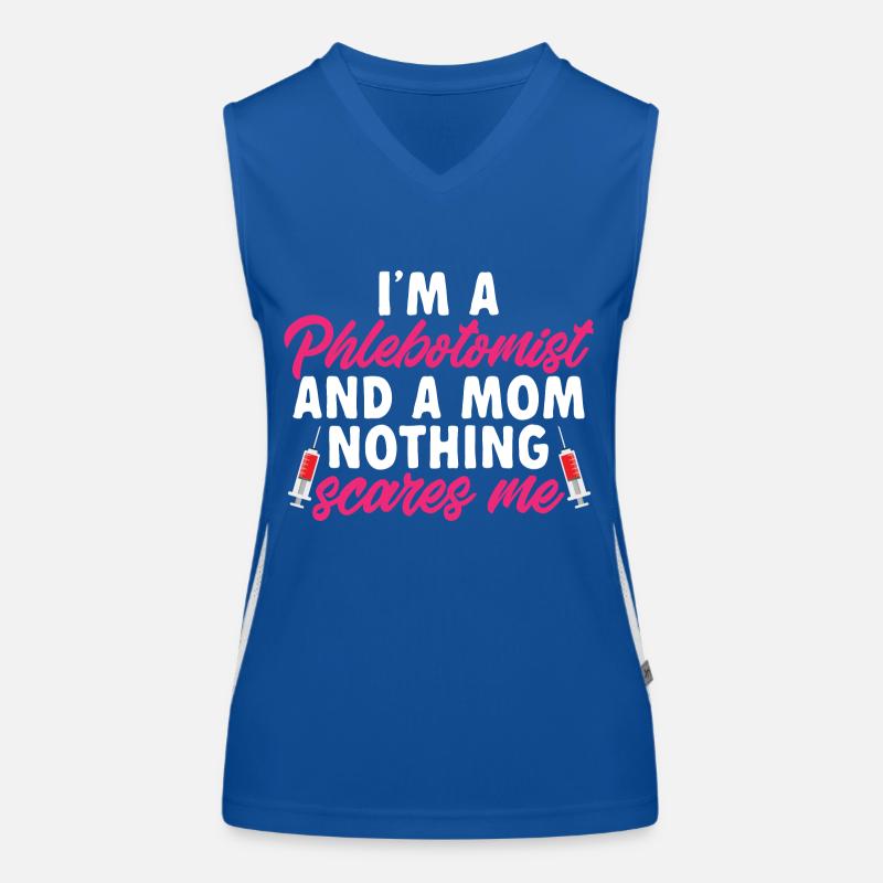 Phlebotomie Blutabnahme Blut Krankenschwester Funktionelles Kontrast-Tank Top für Frauen