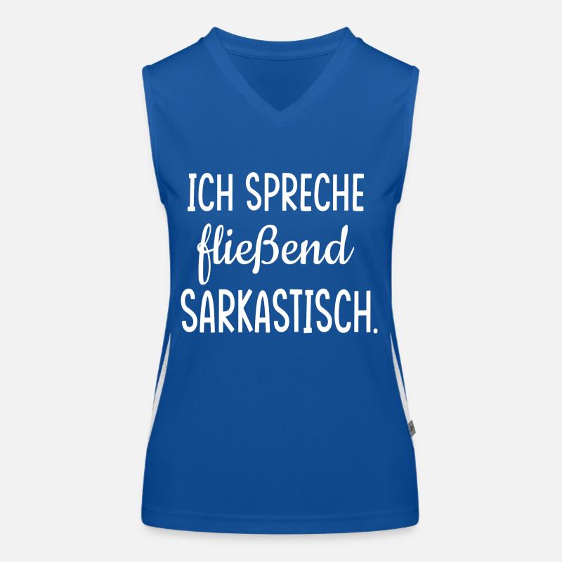 Sarkasmus Funktionelles Kontrast-Tank Top für Frauen