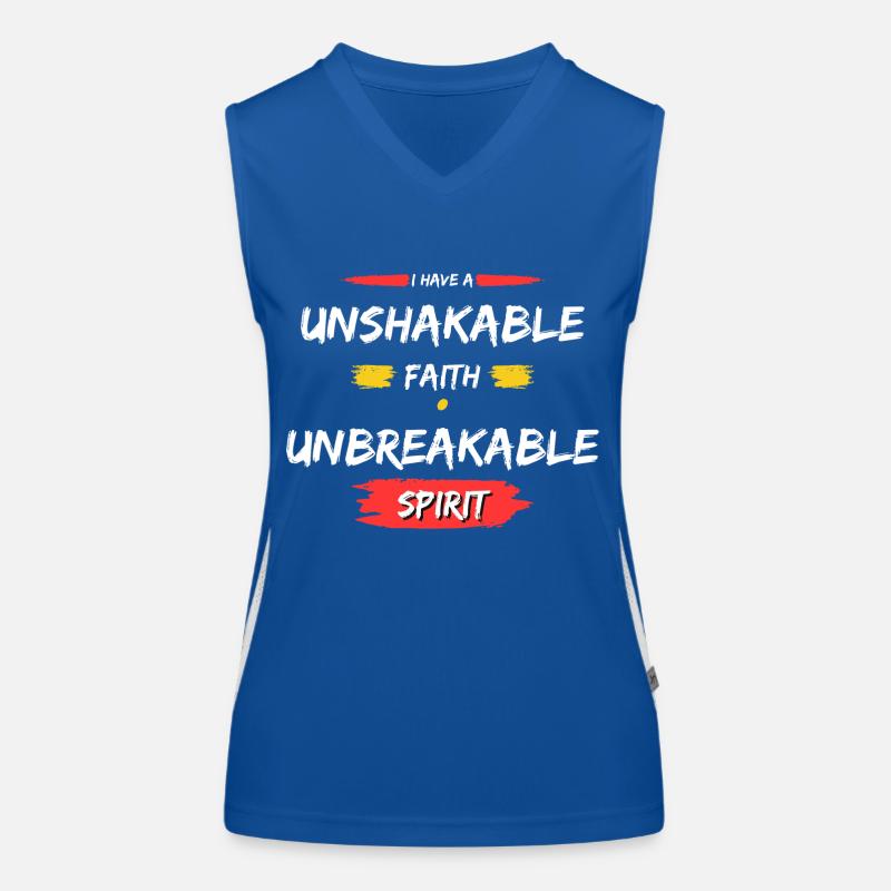 T-shirt de foi Débardeur respirant contrasté Femme
