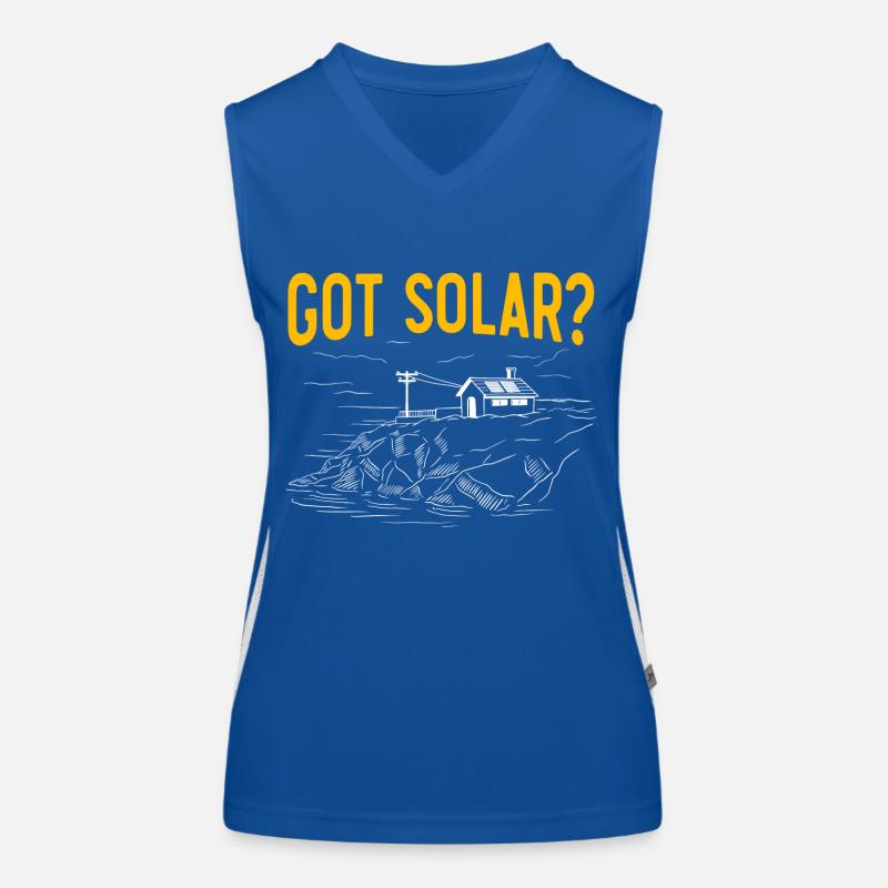 Solarmodul Solarenergie Solarstrom Funktionelles Kontrast-Tank Top für Frauen