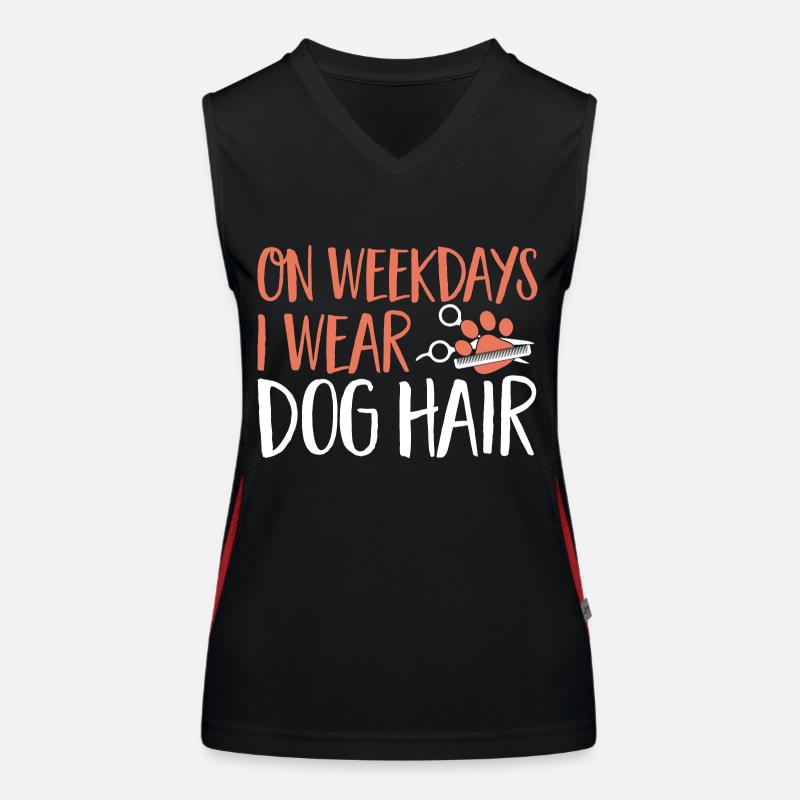 Salon de coiffure pour chiens Débardeur respirant contrasté Femme