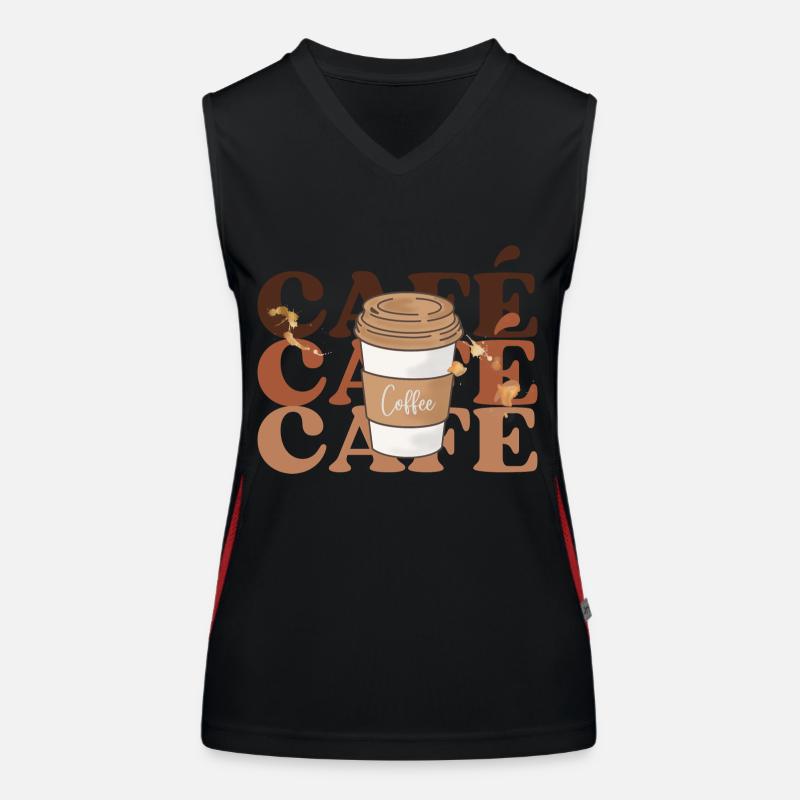 café café café Débardeur respirant contrasté Femme