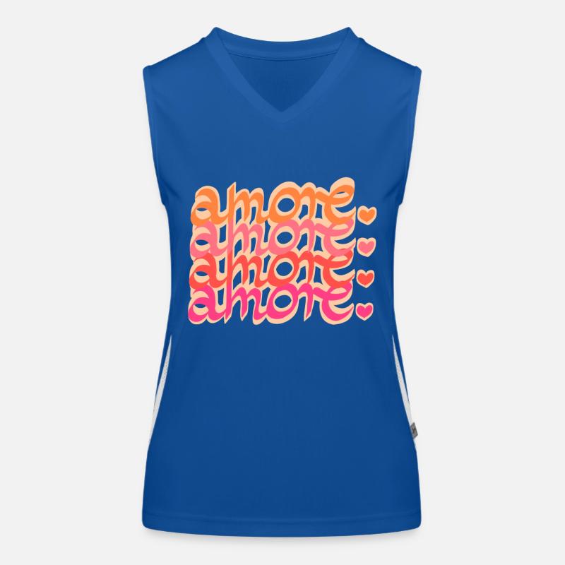 Amor Liebe Love Funktionelles Kontrast-Tank Top für Frauen