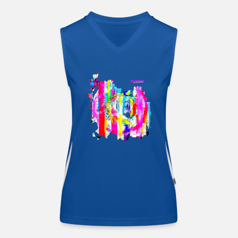 "RetroBack" by Acryl Galerie & Design Funktionelles Kontrast-Tank Top für Frauen