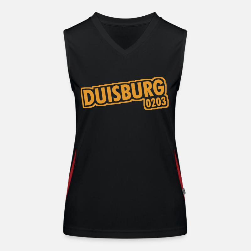 Duisburg - 0203 - Phone Code - NRW - Ruhrpott Women's Functional Contrast Tank Top