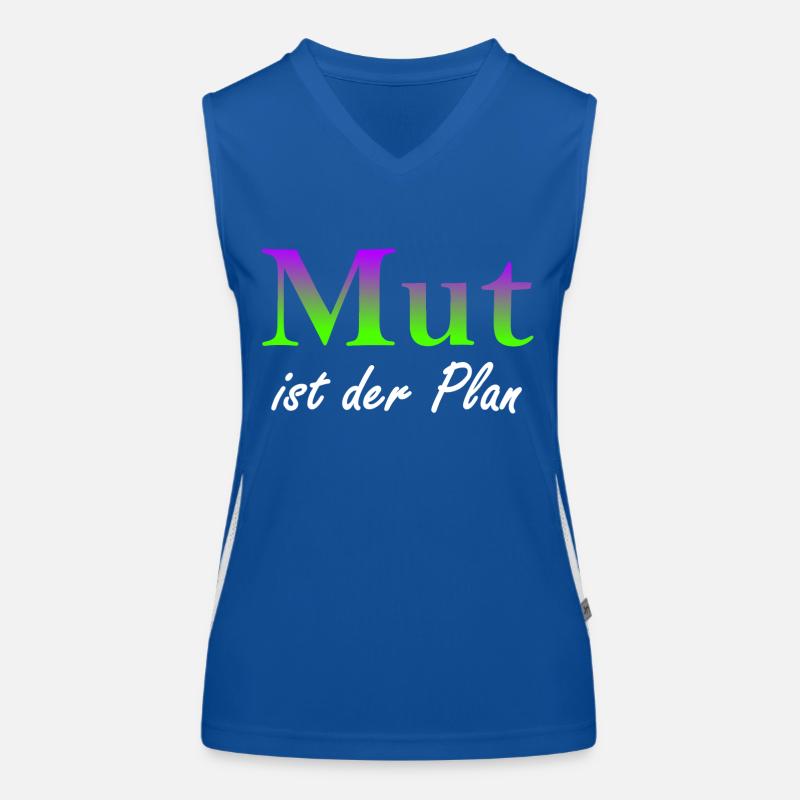 Mut ist der Plan Funktionelles Kontrast-Tank Top für Frauen