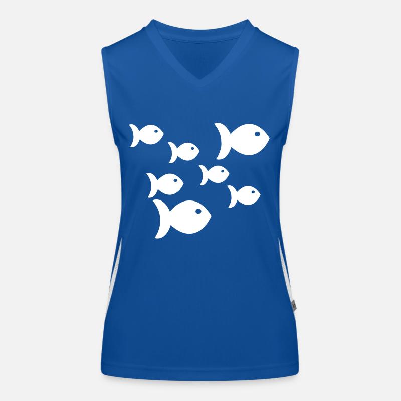 fische Funktionelles Kontrast-Tank Top für Frauen
