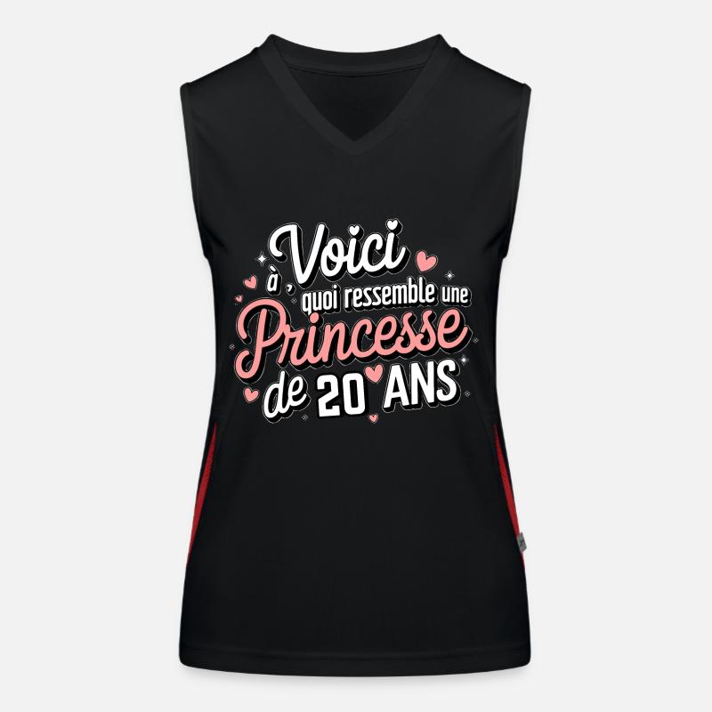 Princesse de 20 Ans Débardeur respirant contrasté Femme