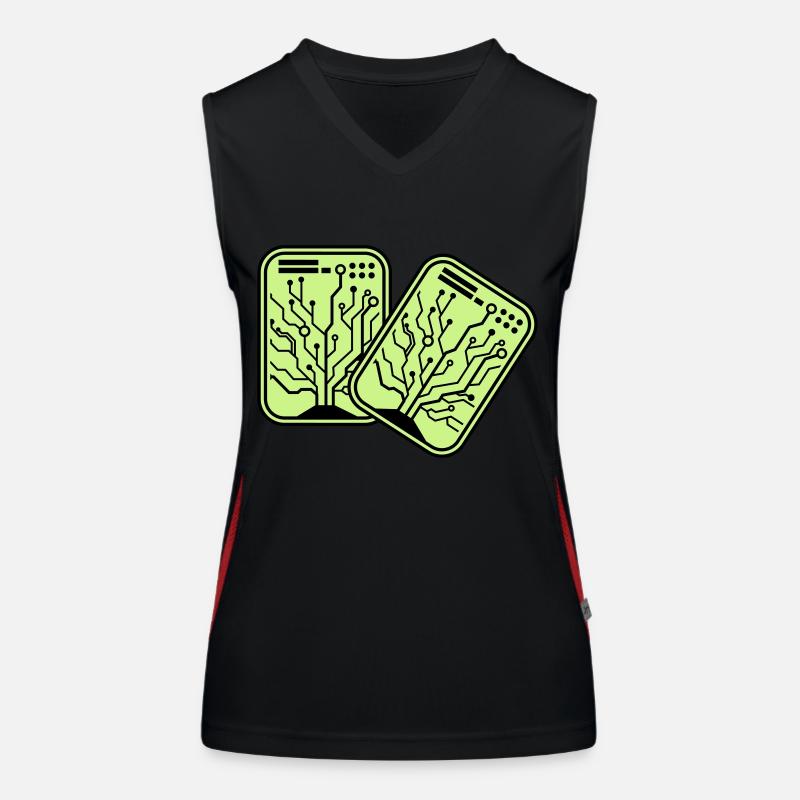 Micro-puce 2 Débardeur respirant contrasté Femme