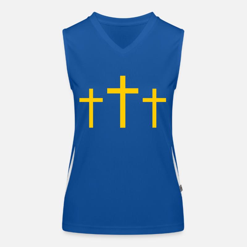 Trois Croix Débardeur respirant contrasté Femme