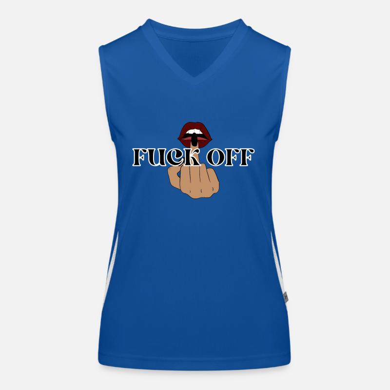 Sprüche Funktionelles Kontrast-Tank Top für Frauen