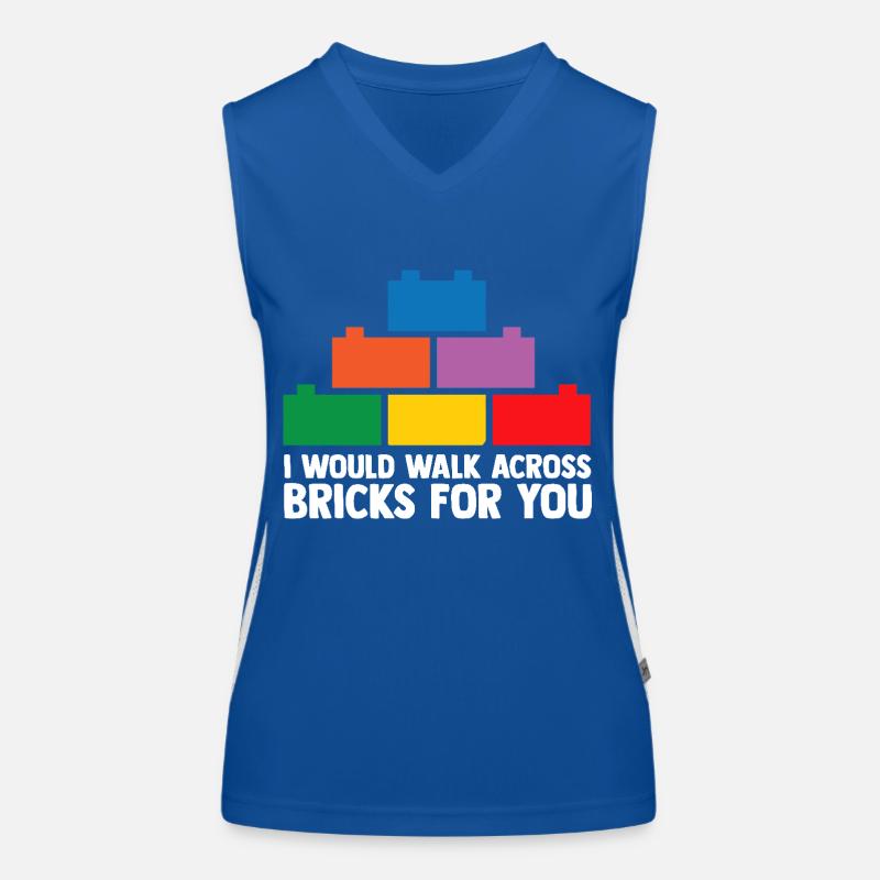 Brick Builder Toys Blocks Clamping Blocks Bricks Women's Functional Contrast Tank Top