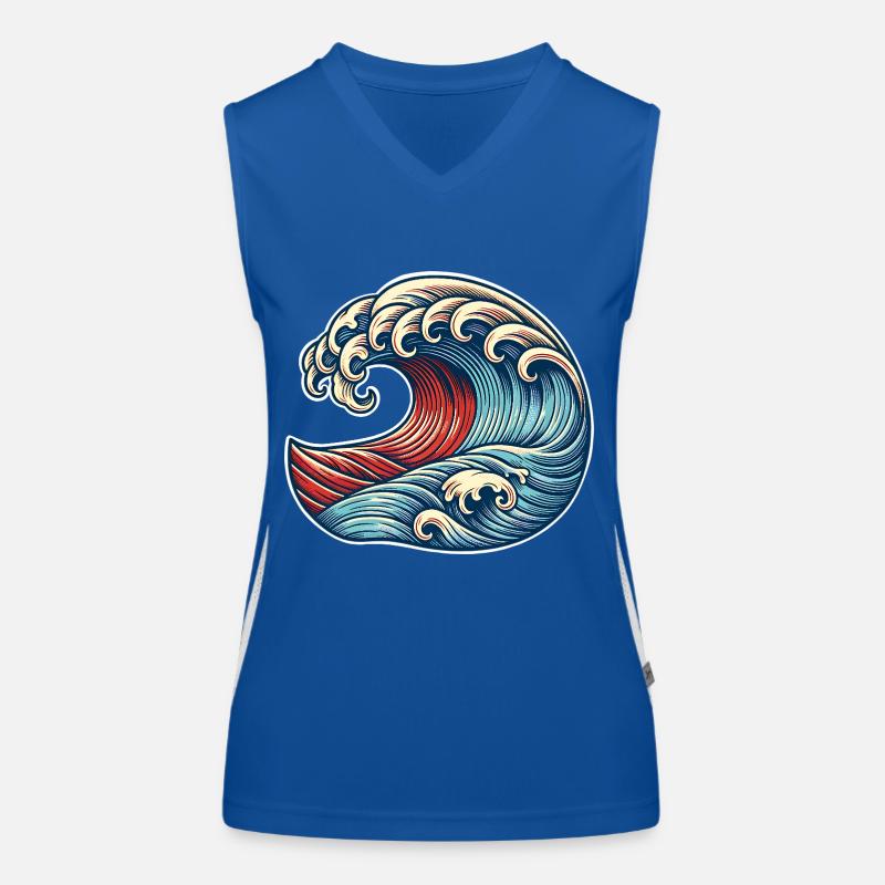Wave Women's Functional Contrast Tank Top