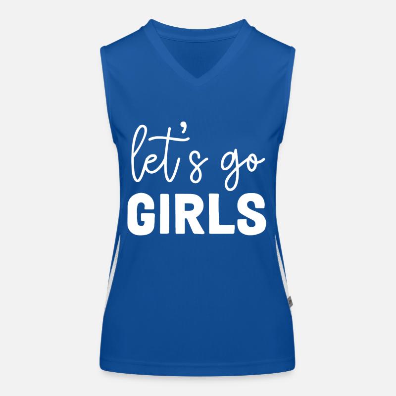 Message d’autonomisation des filles Let’s Go Débardeur respirant contrasté Femme