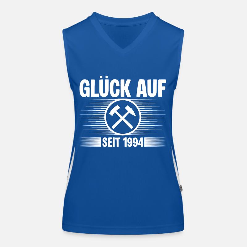 Glueck auf seit 1994 Funktionelles Kontrast-Tank Top für Frauen