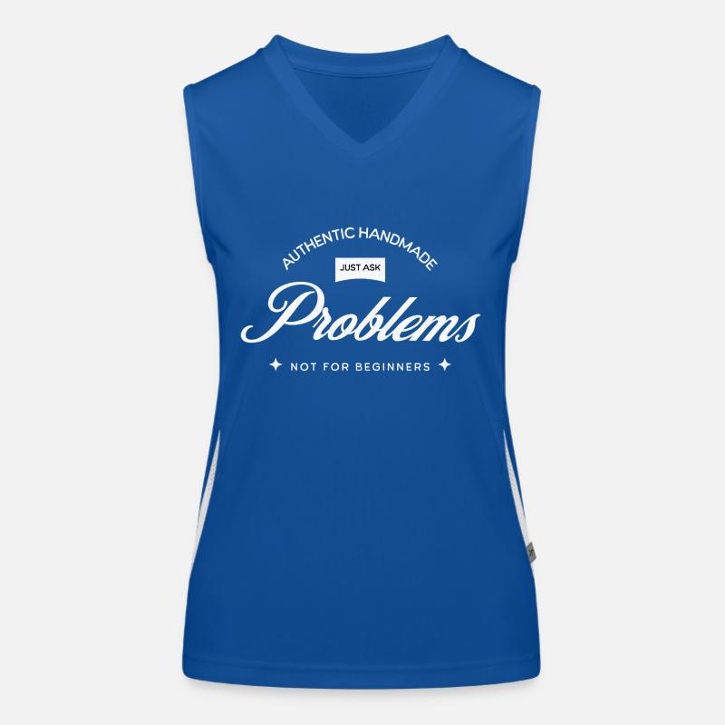 Problèmes faits à la main - il suffit de demander ! Débardeur respirant contrasté Femme