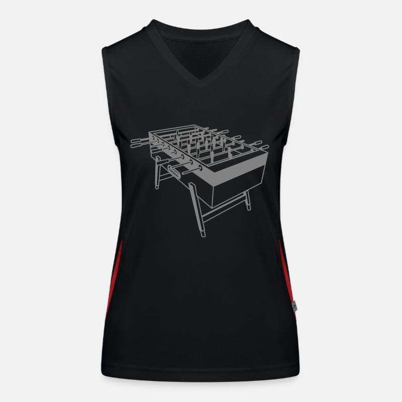 Kickertisch - Kickershirt Funktionelles Kontrast-Tank Top für Frauen