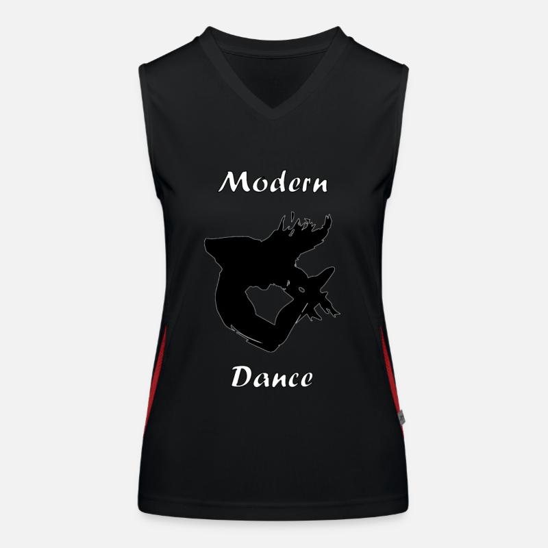 modern dance tyle 2 Women's Functional Contrast Tank Top