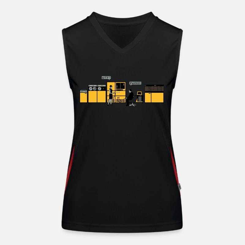 Retrotech Funktionelles Kontrast-Tank Top für Frauen