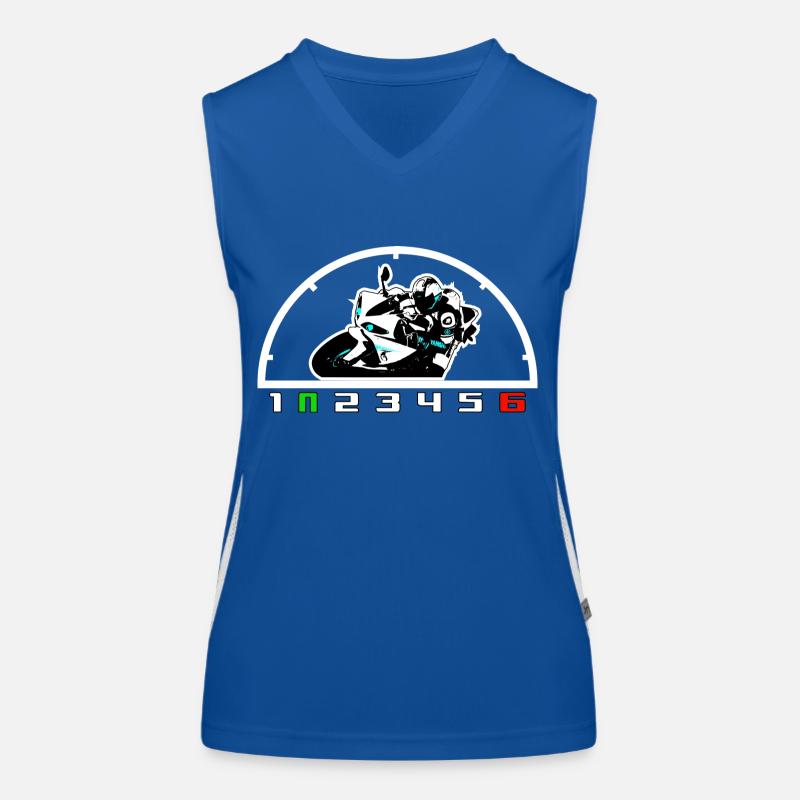 R1 1UP6DOWN Funktionelles Kontrast-Tank Top für Frauen