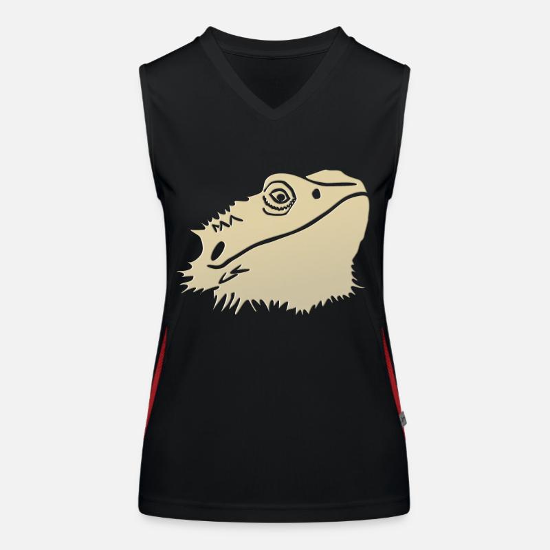 Bartagame Bearded Dragon Funktionelles Kontrast-Tank Top für Frauen