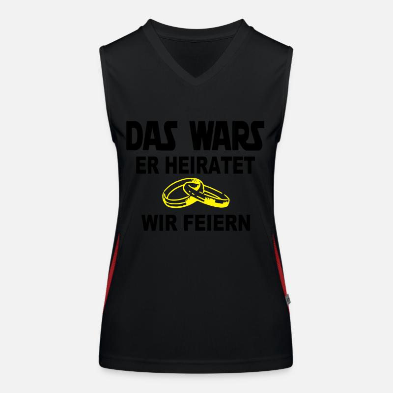 das wars - ringe 2-- Funktionelles Kontrast-Tank Top für Frauen