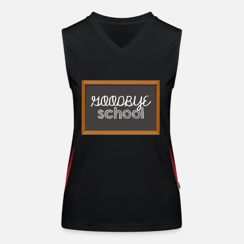 High School / Graduation: Goodbye School Women's Functional Contrast Tank Top