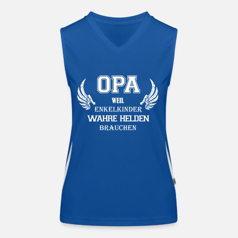 Opa Held Funktionelles Kontrast-Tank Top für Frauen