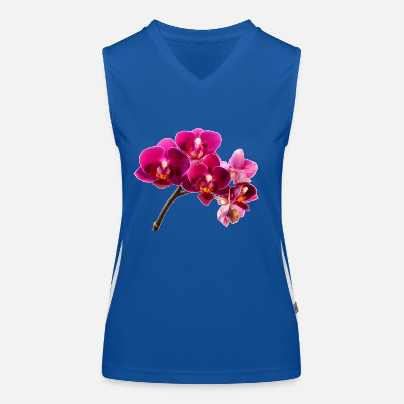 Orchidee Dunkellila Funktionelles Kontrast-Tank Top für Frauen
