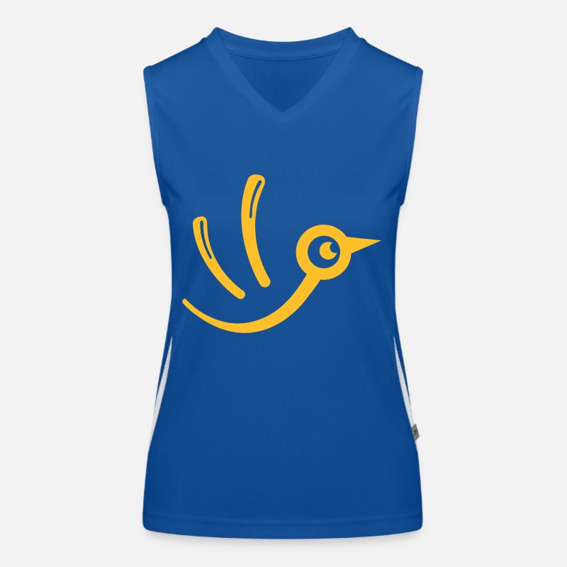 Vögelchen Funktionelles Kontrast-Tank Top für Frauen