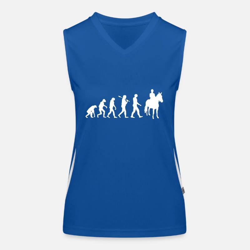 shirt Equitation · · · · cheval Evolution Cheval Débardeur respirant contrasté Femme