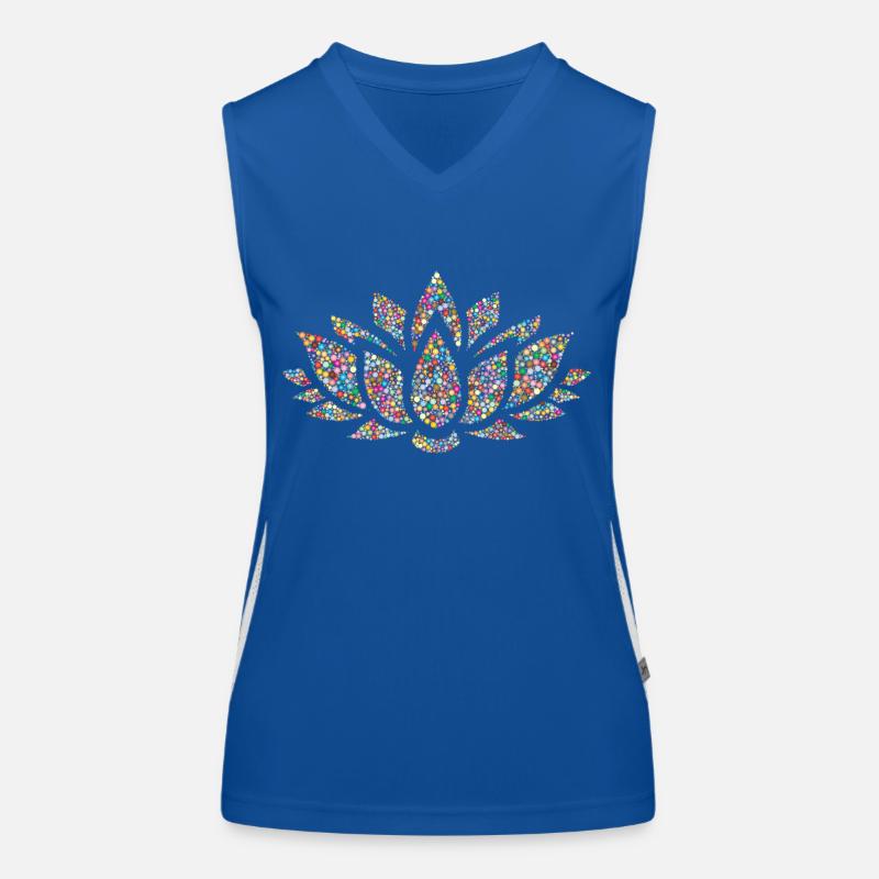 Lotus Funktionelles Kontrast-Tank Top für Frauen