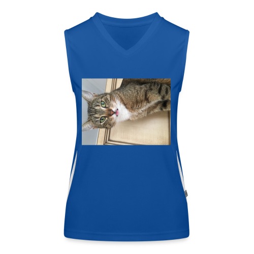 Kotek - Funkcjonalna damska koszulka bez rękawów z kontrastowymi wstawkami