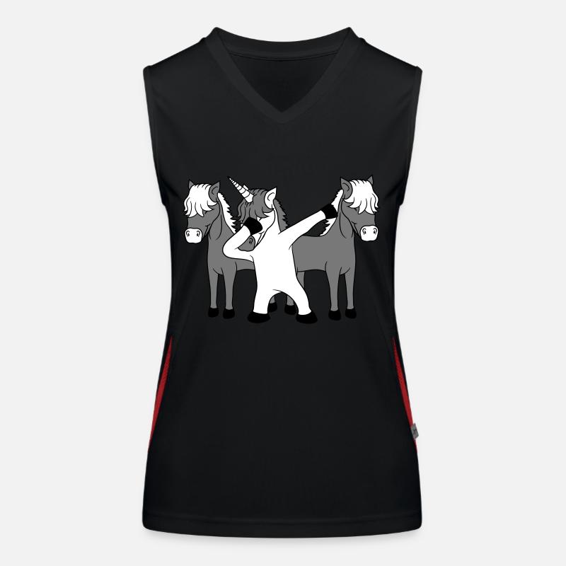 be different anders team crew party dabbing unicor Funktionelles Kontrast-Tank Top für Frauen