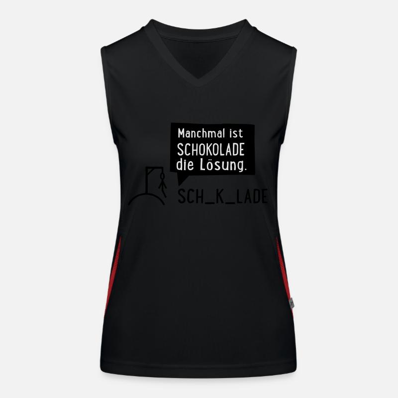 Chocolate Women's Functional Contrast Tank Top