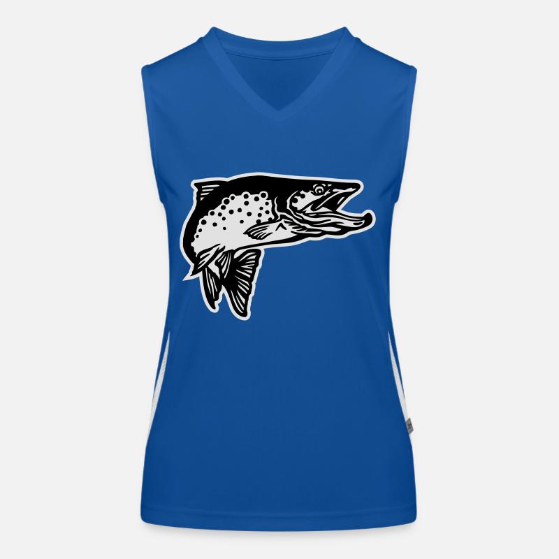 forelle2_2c_mit_kontur_2 Women's Functional Contrast Tank Top