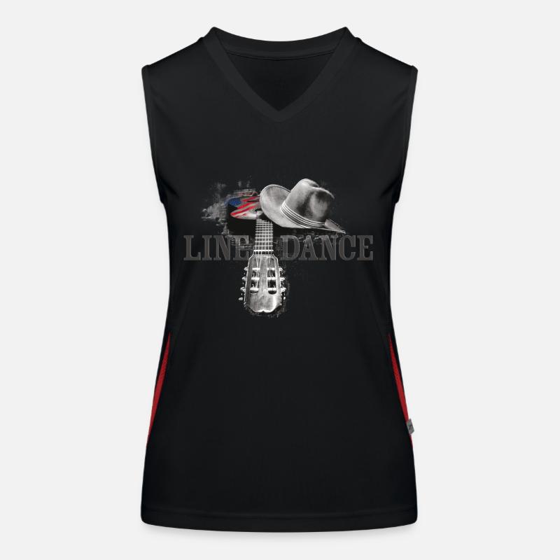 kl_linedance38 Funktionelles Kontrast-Tank Top für Frauen