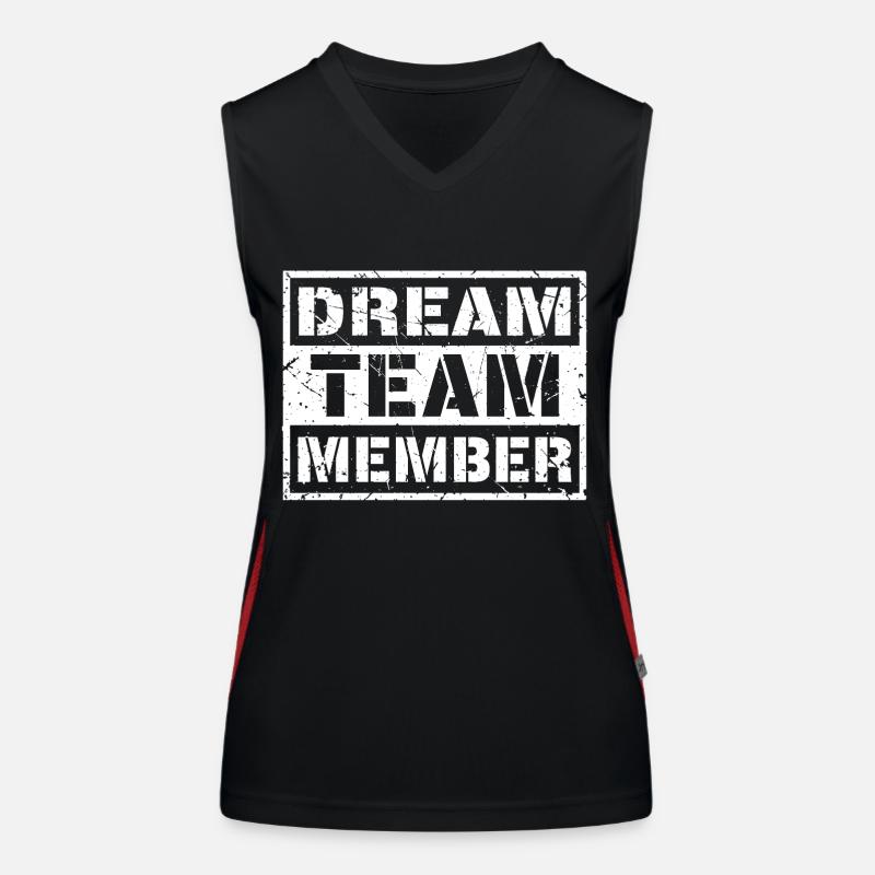 Dream Team Member (Used) Débardeur respirant contrasté Femme