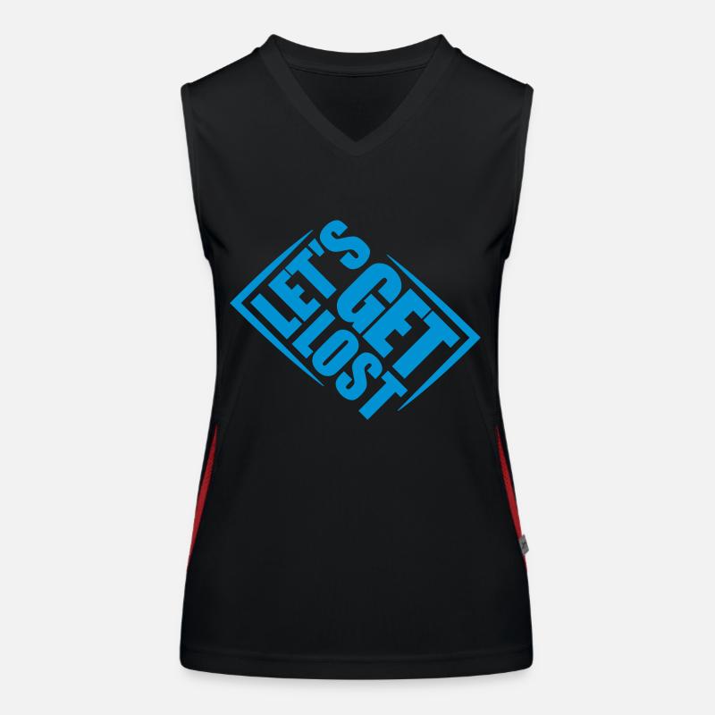 Lets Get Lost Funktionelles Kontrast-Tank Top für Frauen
