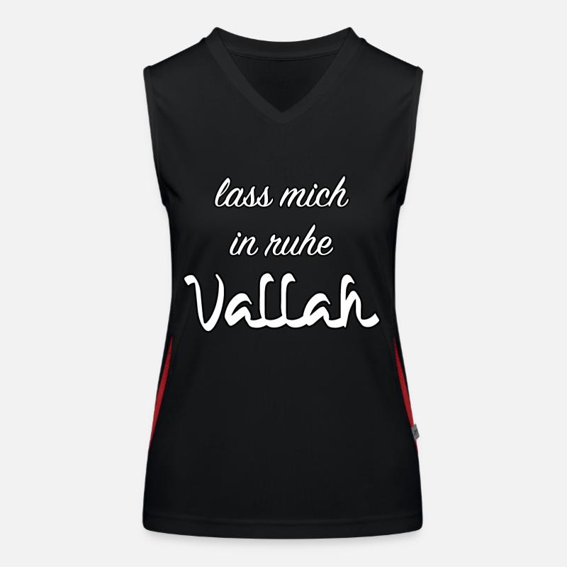 Lass mich in Ruhe, Vallah Funktionelles Kontrast-Tank Top für Frauen